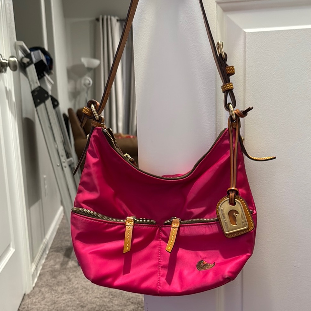 Dooney & Bourke Pink Nylon Shoulder Bag